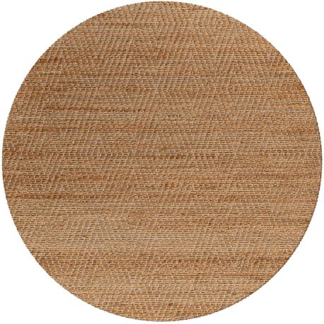 Tapis rond jute écologique naturel tissé plat Mila