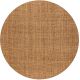 Tapis naturel jute rond écologique tissé plat Mara