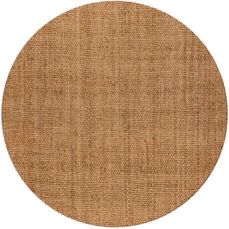 Tapis naturel jute rond écologique tissé plat Mara