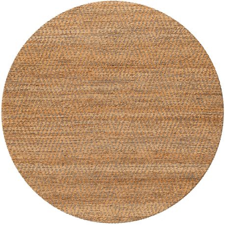 Tapis rond tissé plat naturel jute écologique Jamal