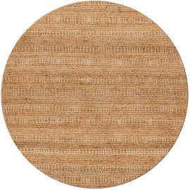 Tapis jute tissé plat rond écologique naturel Kyoto