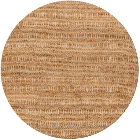 Tapis jute tissé plat rond écologique naturel Kyoto