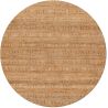 Tapis jute tissé plat rond écologique naturel Kyoto