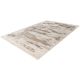 Tapis beige moderne avec franges rayé Nova