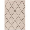 Tapis berbère avec franges ethnique Runa