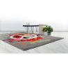 Tapis courtes mèches design rectangle Liv