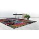 Tapis multicolore moderne courtes mèches Solna