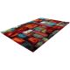 Tapis design courtes mèches multicolore Foxi