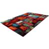 Tapis design courtes mèches multicolore Foxi