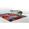 Tapis design courtes mèches multicolore Foxi