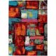 Tapis design courtes mèches multicolore Foxi