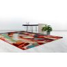 Tapis moderne multicolore courtes mèches Nakka