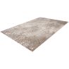 Tapis effet 3D design rectangle beige argenté Costa