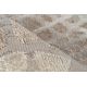 Tapis effet 3D design rectangle beige argenté Costa