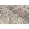 Tapis effet 3D design rectangle beige argenté Costa