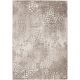 Tapis effet 3D design rectangle beige argenté Costa