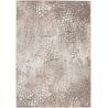 Tapis effet 3D design rectangle beige argenté Costa