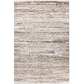 Tapis moderne rayé My Salsa 691 Taupe - effet 3D