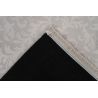 Tapis floral moderne lavable en machine avec franges Coral