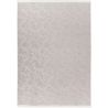 Tapis floral moderne lavable en machine avec franges Coral
