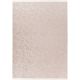 Tapis floral moderne lavable en machine avec franges Coral