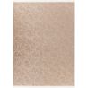 Tapis floral moderne lavable en machine avec franges Coral
