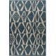 Tapis moderne extérieur et intérieur plat bleu Nuevo