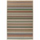 Tapis rayé plat extérieur et intérieur multicolore Spectro