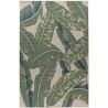 Tapis floral extérieur et intérieur vert plat Branver