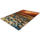 Tapis plat extérieur moderne multicolore Kasuri