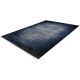 Tapis design 3D rayé poils ras avec franges Nath