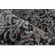 Tapis vintage terre rayé effet 3D rectangle Sam