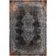 Tapis vintage terre rayé effet 3D rectangle Sam