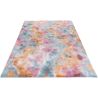 Tapis à longues mèches multicolore doux design Smooth