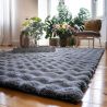 Tapis shaggy uni effet 3D moderne Ayna