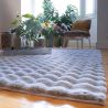 Tapis shaggy uni effet 3D moderne Ayna