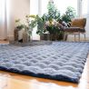 Tapis shaggy uni effet 3D moderne Ayna