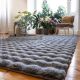 Tapis shaggy uni effet 3D moderne Ayna