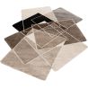 Tapis original cubique moderne taupe Lacis