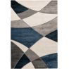 Tapis design rectangle courbe Leandro