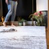 Tapis effet 3D vintage rayé poils ras Kimi