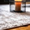 Tapis vintage poils ras effet 3D rayé Solna