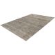 Tapis moderne abstrait avec franges gris Milo