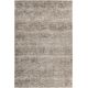 Tapis moderne abstrait avec franges gris Milo