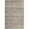 Tapis moderne abstrait avec franges gris Milo