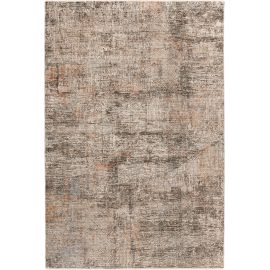 Tapis avec franges moderne abstrait multicolore Anir