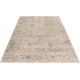 Tapis beige oriental avec franges ethnique Philis