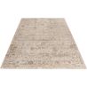 Tapis beige oriental avec franges ethnique Philis