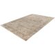 Tapis vintage avec franges beige rayé Jaya