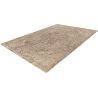 Tapis vintage rayé avec franges terre Joseph